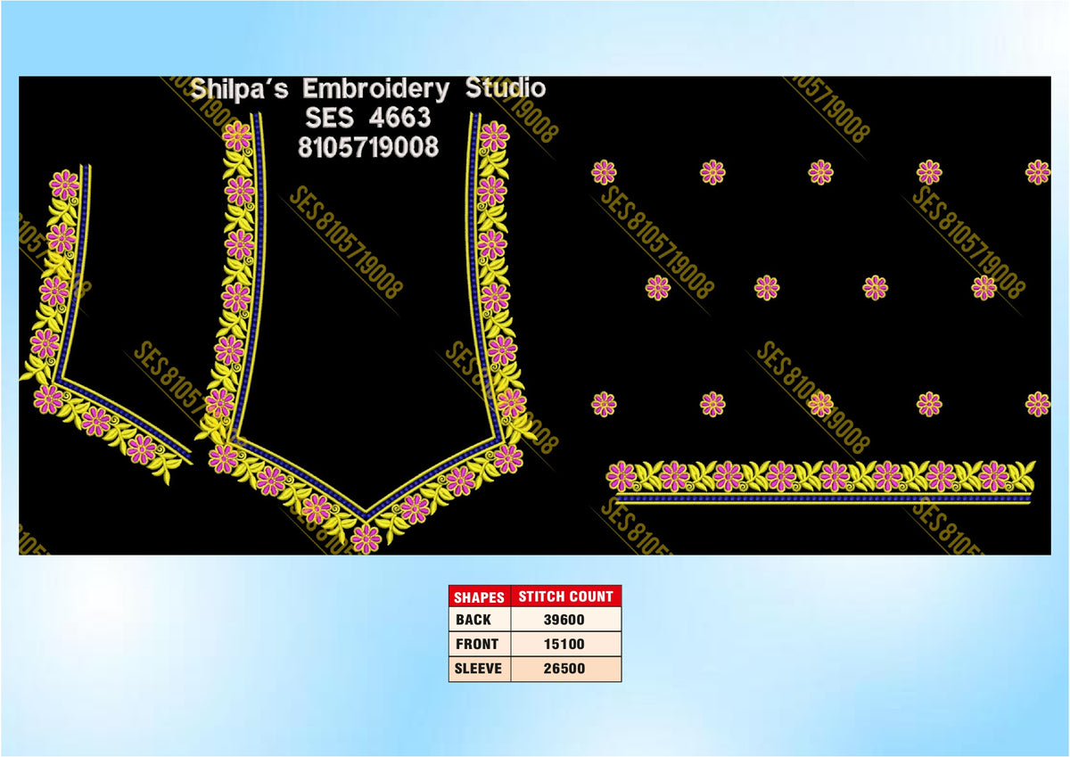 Embroidery Designs 4601-4700 Series