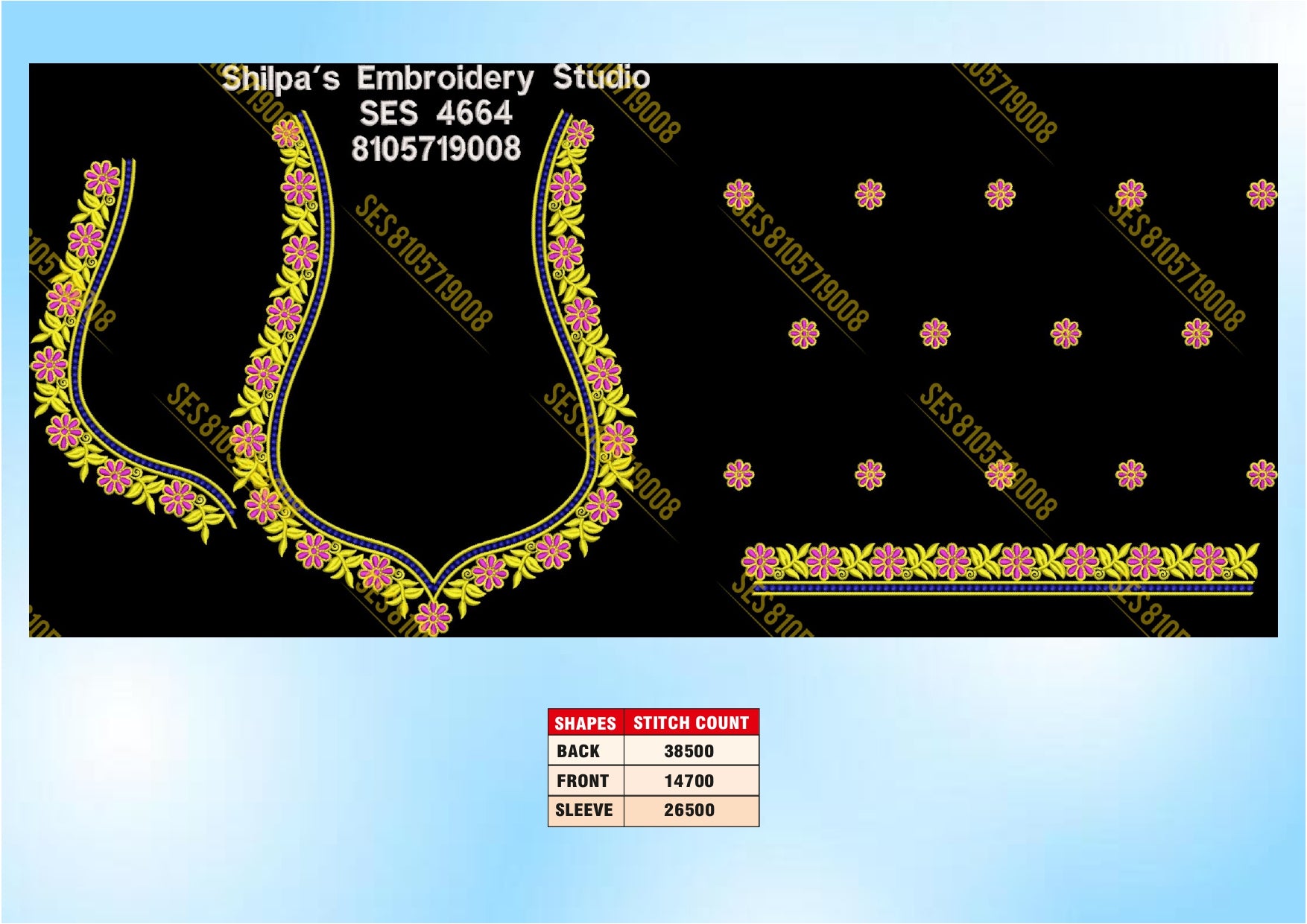 Embroidery Designs 4601-4700 Series