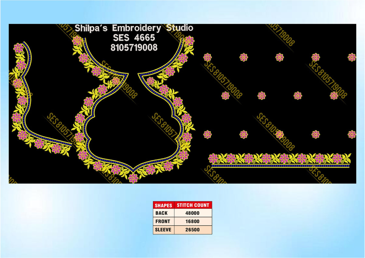 Embroidery Designs 4601-4700 Series