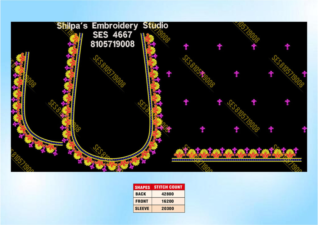 Embroidery Designs 4601-4700 Series