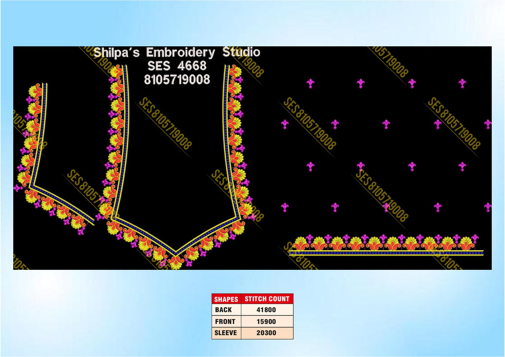 Embroidery Designs 4601-4700 Series