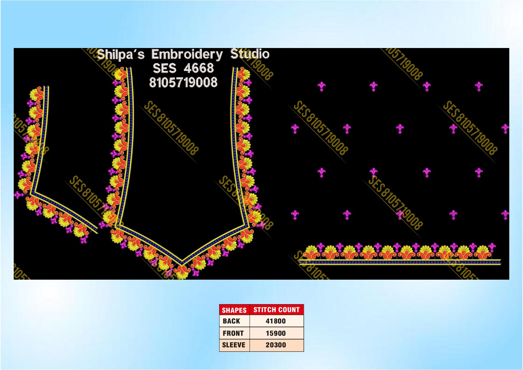 Embroidery Designs 4601-4700 Series