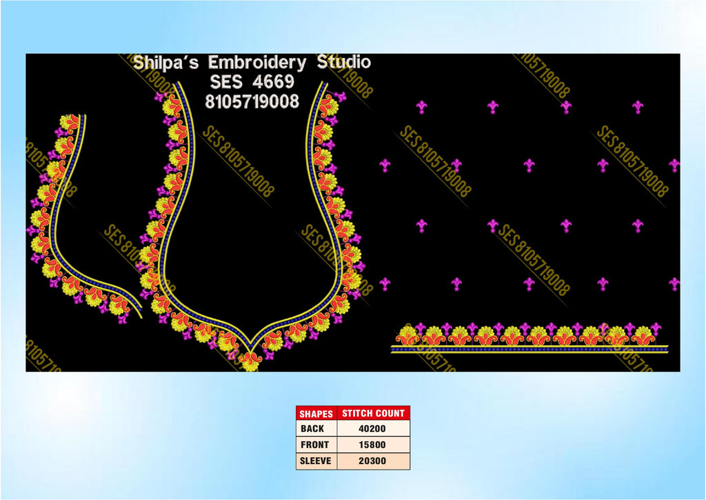 Embroidery Designs 4601-4700 Series