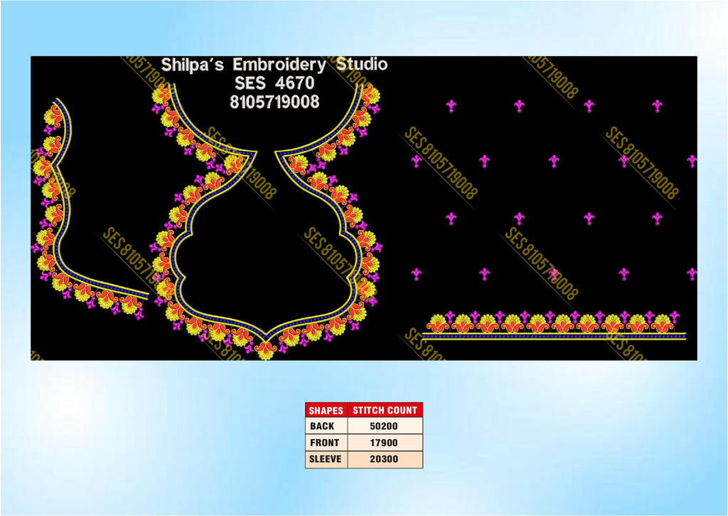 Embroidery Designs 4601-4700 Series