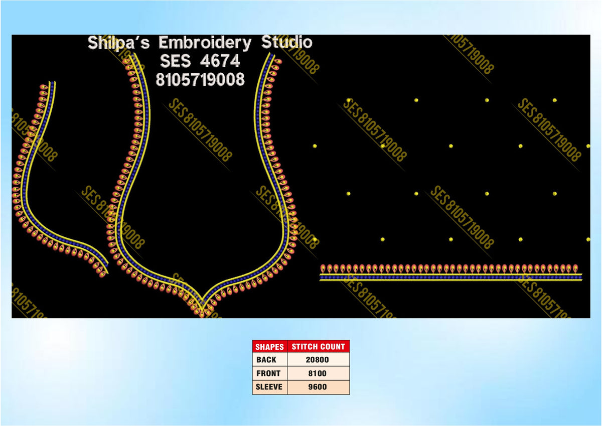 Embroidery Designs 4601-4700 Series