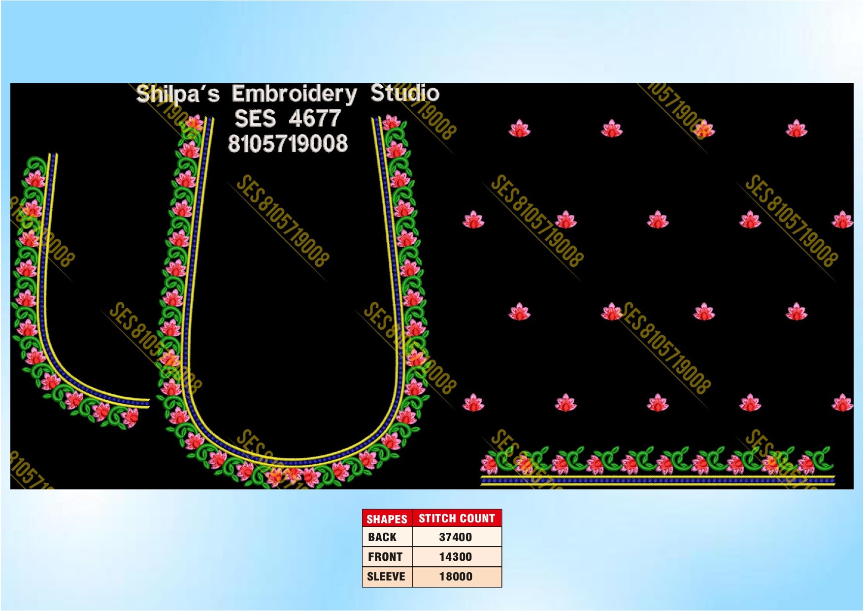 Embroidery Designs 4601-4700 Series