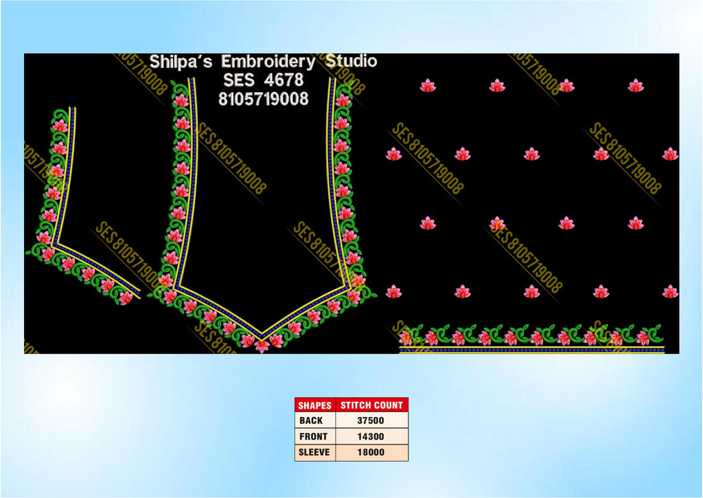 Embroidery Designs 4601-4700 Series