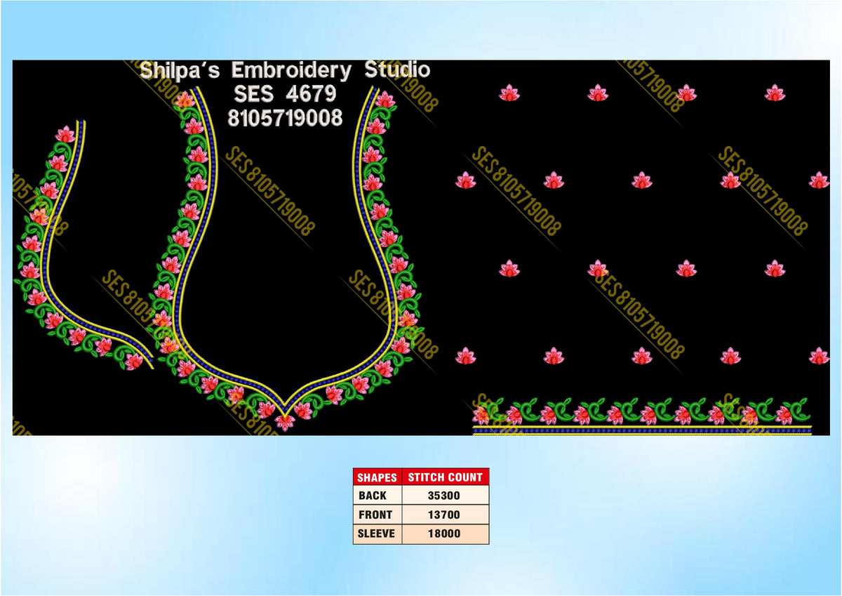 Embroidery Designs 4601-4700 Series