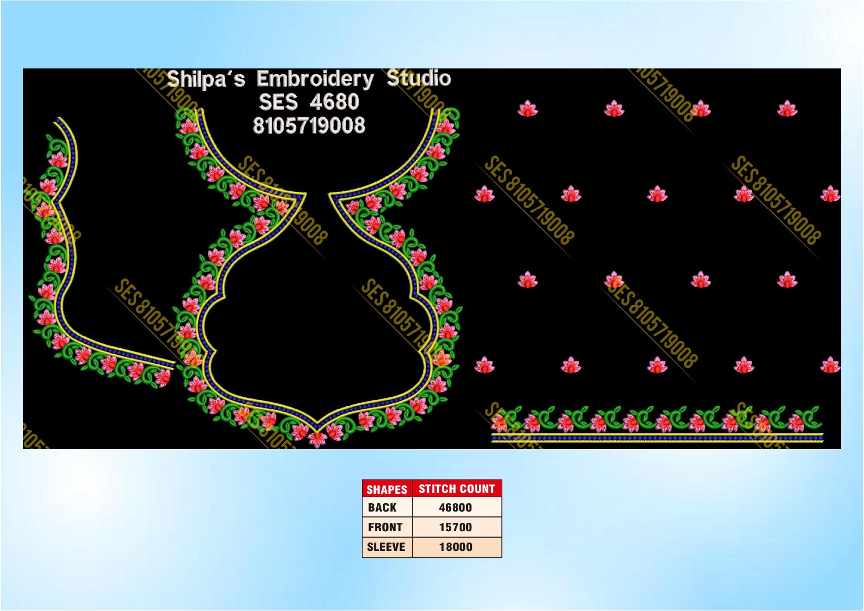 Embroidery Designs 4601-4700 Series