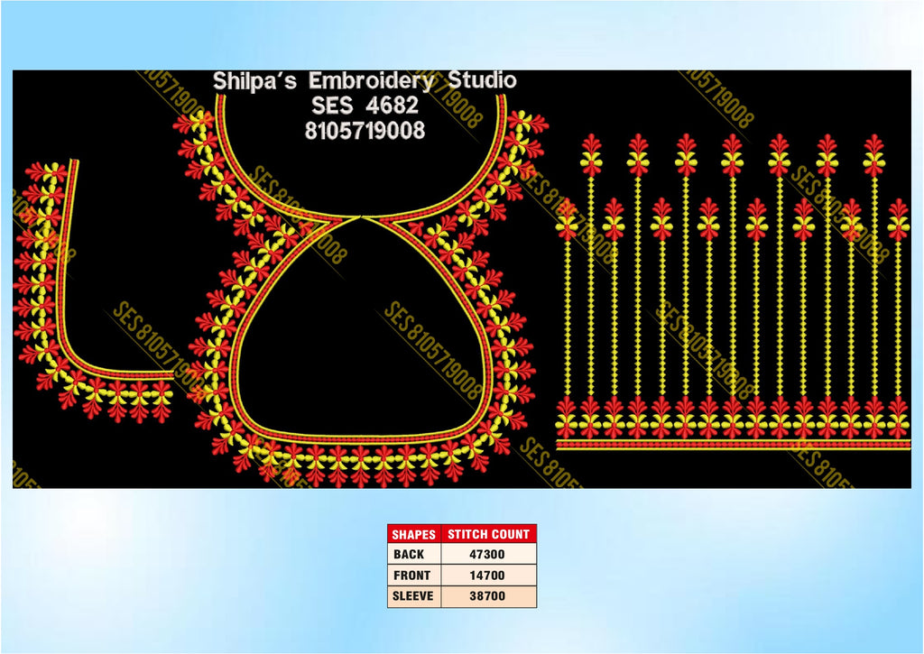 Embroidery Designs 4601-4700 Series