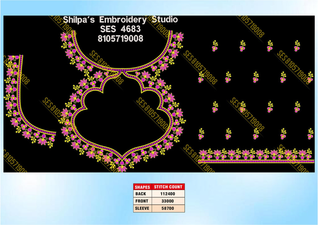 Embroidery Designs 4601-4700 Series