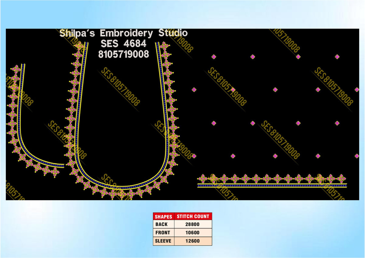 Embroidery Designs 4601-4700 Series