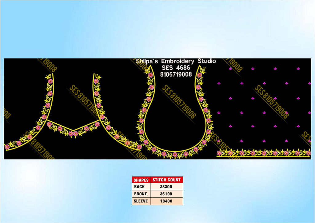 Embroidery Designs 4601-4700 Series