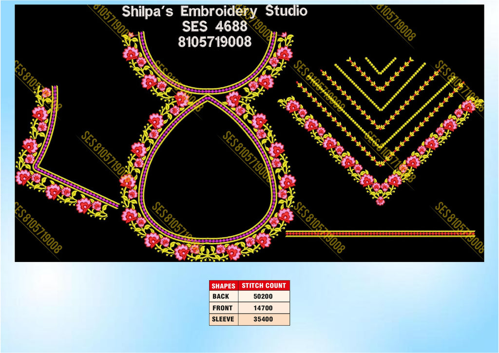 Embroidery Designs 4601-4700 Series