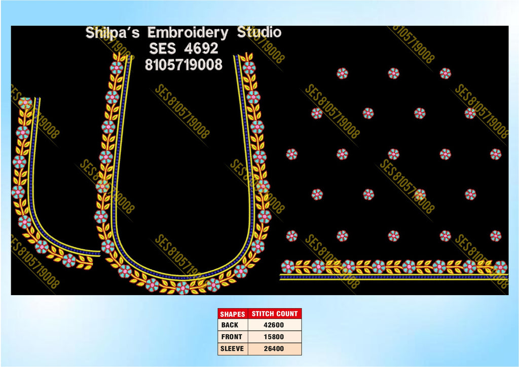 Embroidery Designs 4601-4700 Series