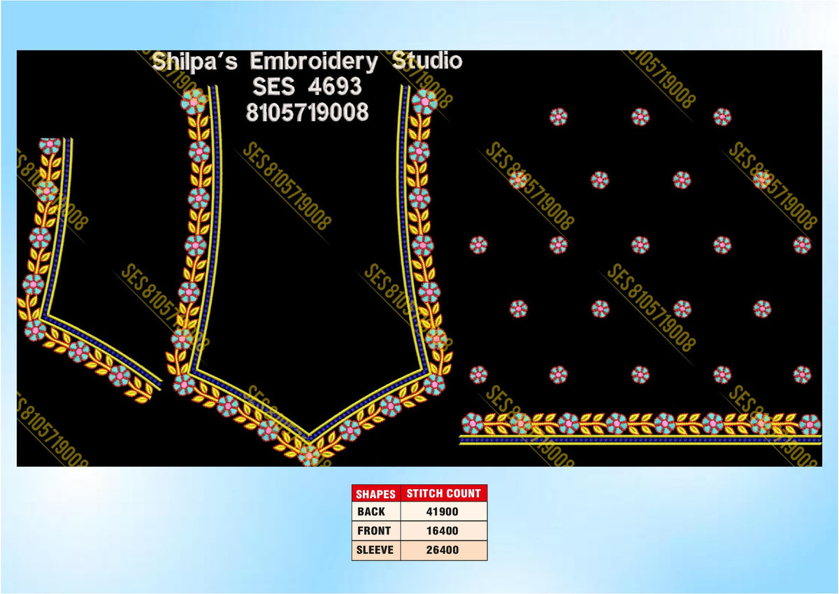 Embroidery Designs 4601-4700 Series
