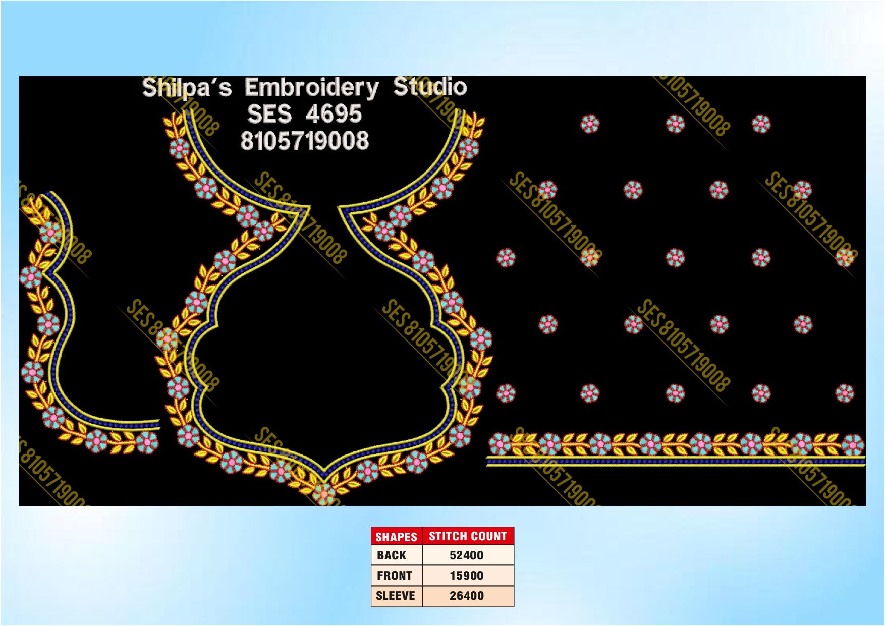 Embroidery Designs 4601-4700 Series
