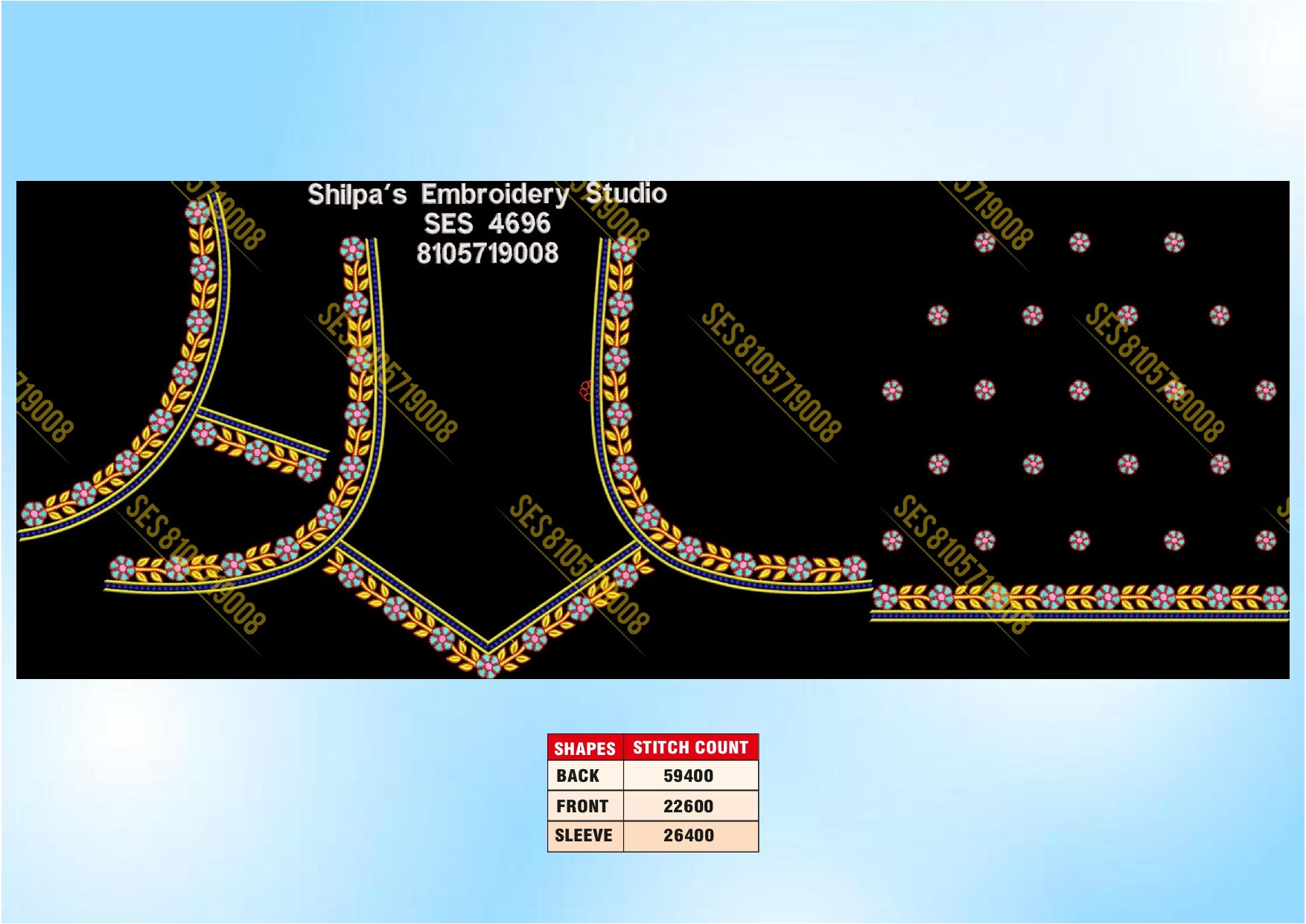 Embroidery Designs 4601-4700 Series
