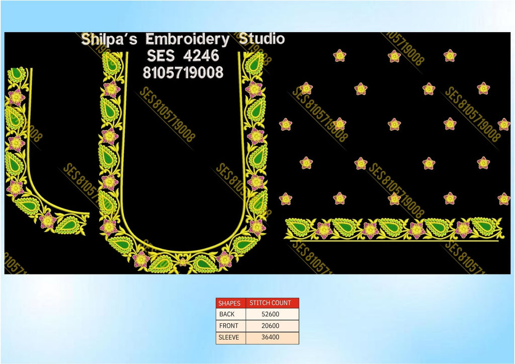 Embroidery Designs 4201-4300 Series