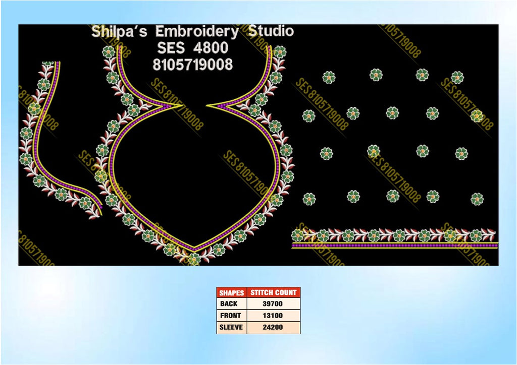 Embroidery Designs 4701-4800 Series