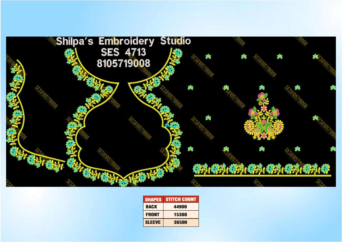 Embroidery Designs 4701-4800 Series