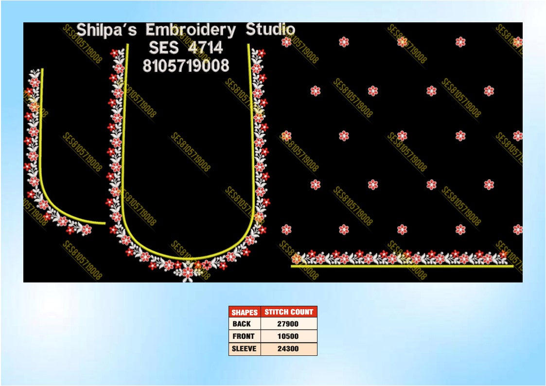 Embroidery Designs 4701-4800 Series