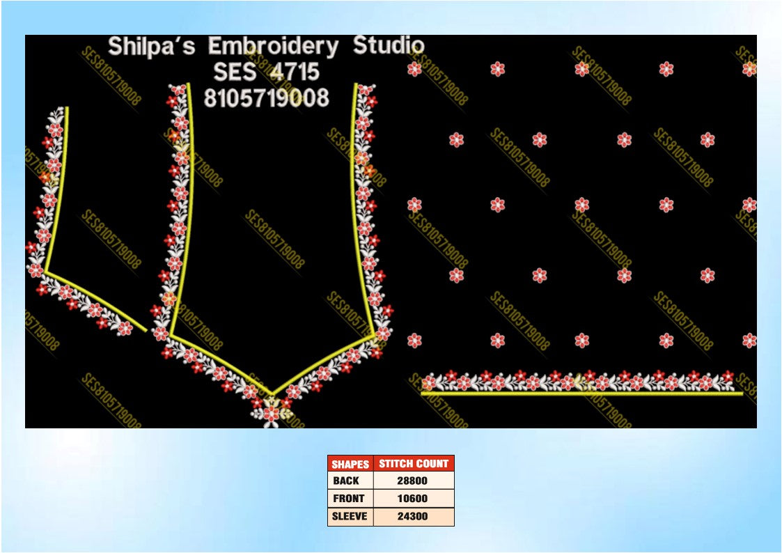 Embroidery Designs 4701-4800 Series