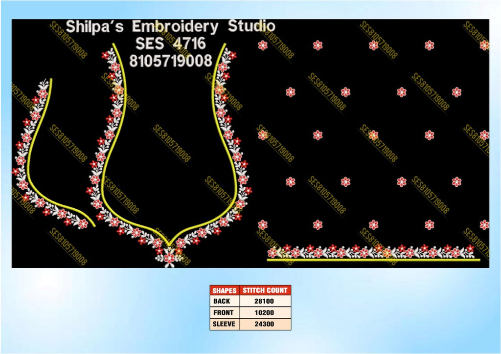 Embroidery Designs 4701-4800 Series