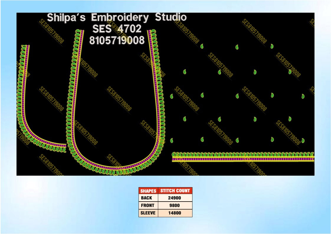 Embroidery Designs 4701-4800 Series