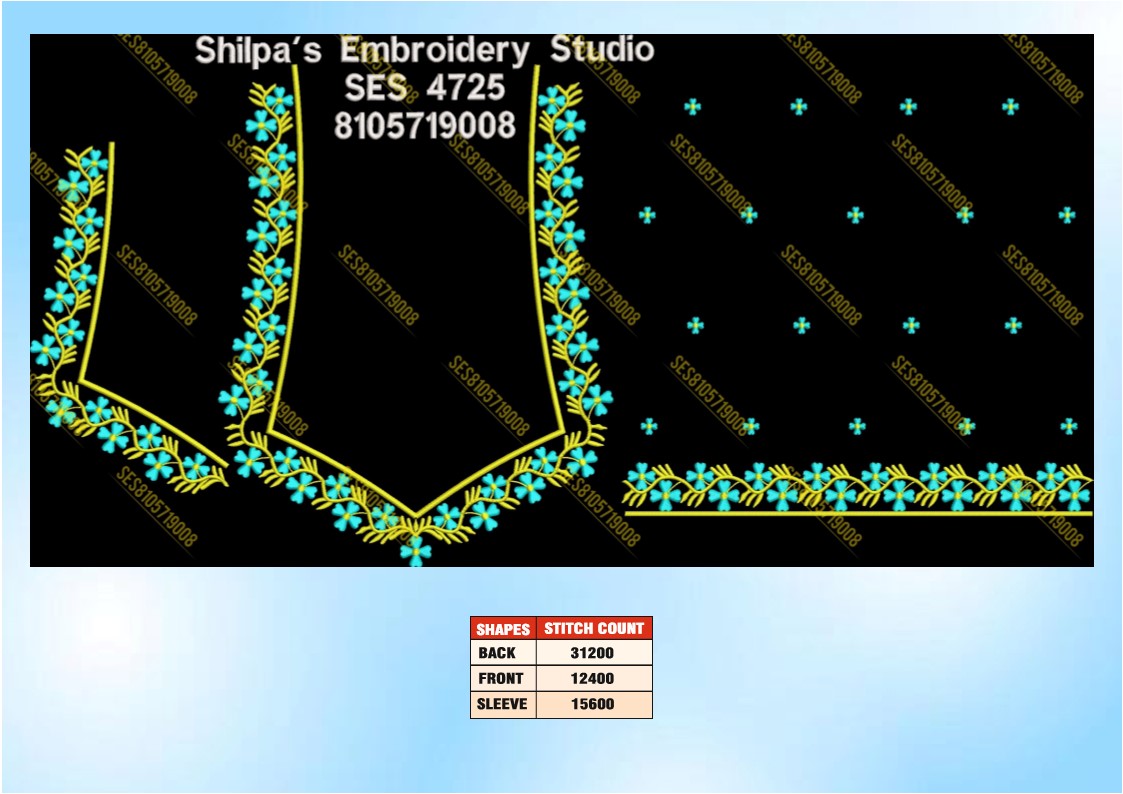 Embroidery Designs 4701-4800 Series