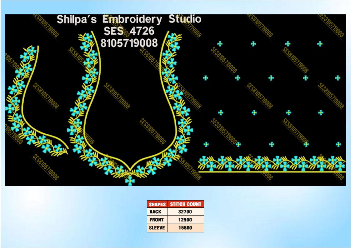 Embroidery Designs 4701-4800 Series