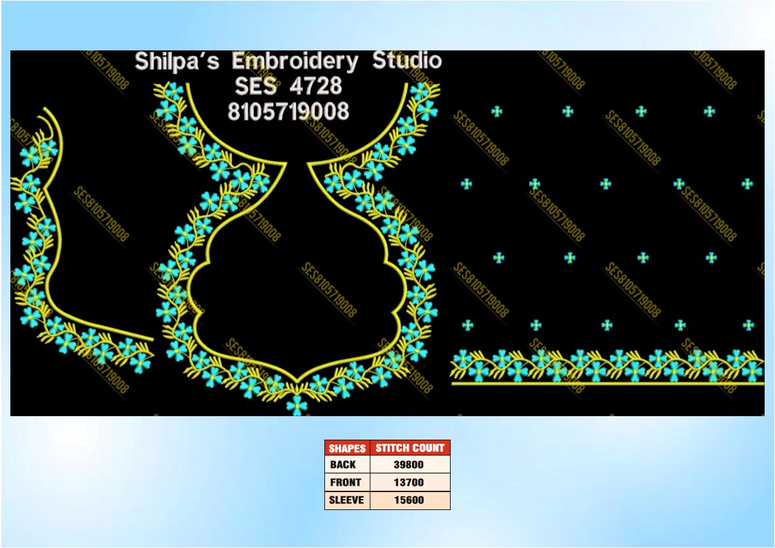 Embroidery Designs 4701-4800 Series