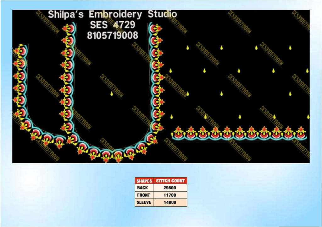 Embroidery Designs 4701-4800 Series
