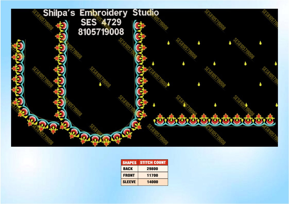 Embroidery Designs 4701-4800 Series