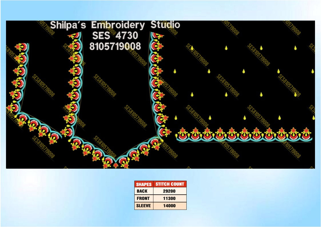 Embroidery Designs 4701-4800 Series