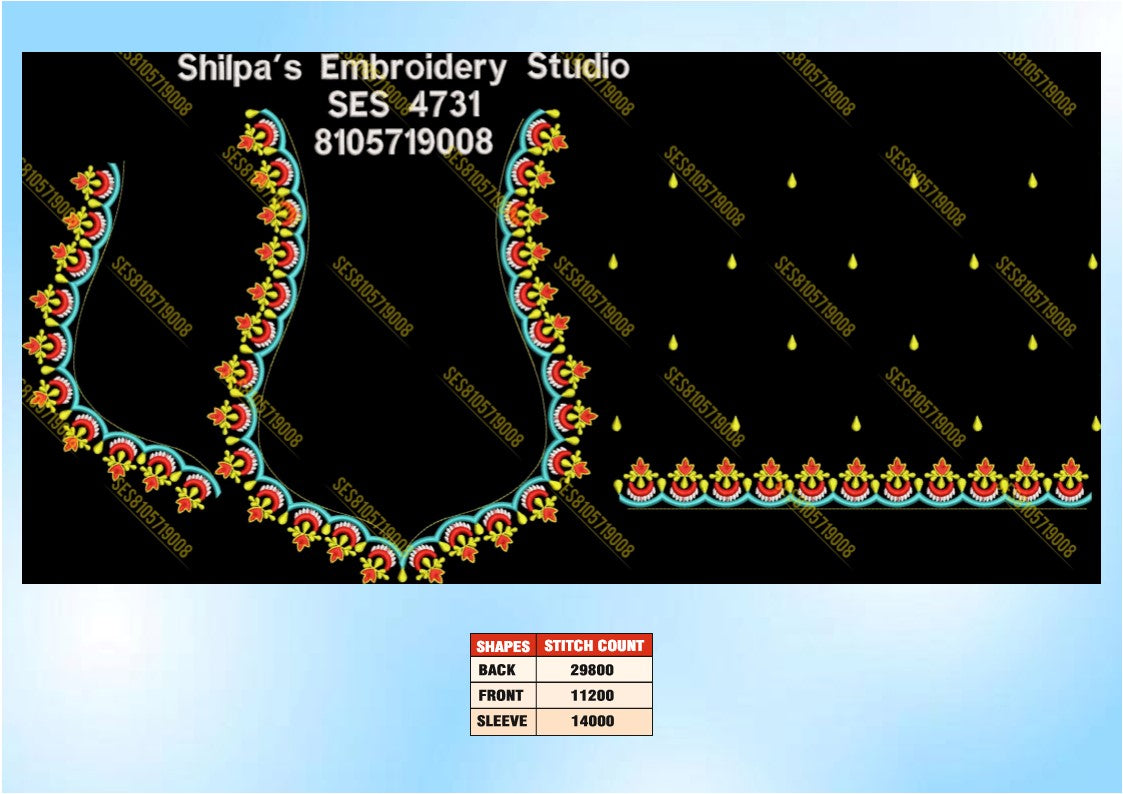Embroidery Designs 4701-4800 Series