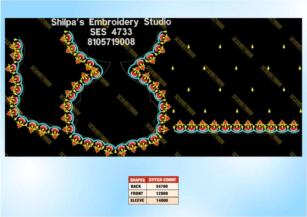 Embroidery Designs 4701-4800 Series