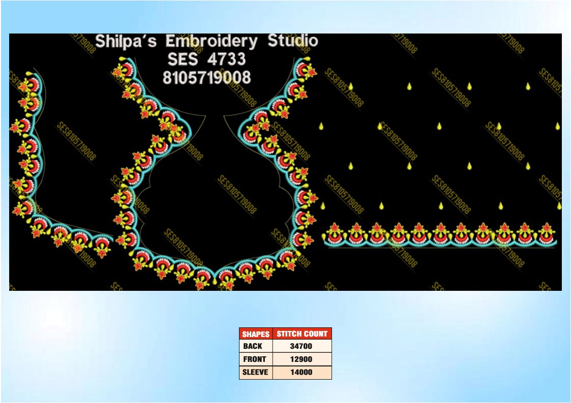 Embroidery Designs 4701-4800 Series