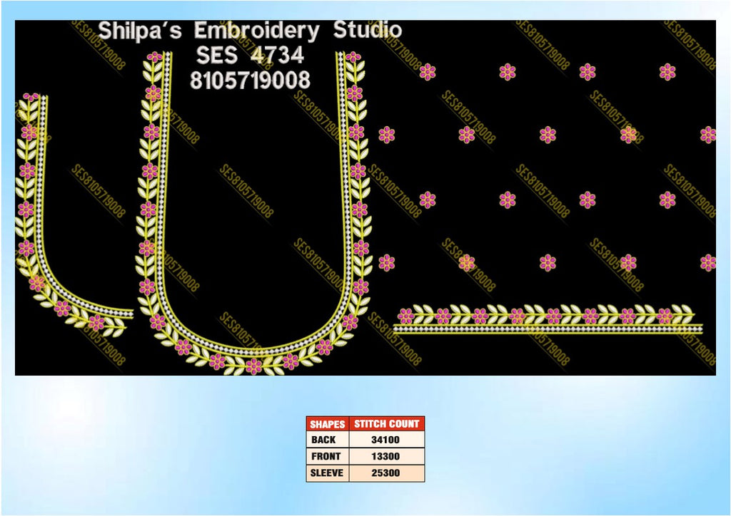 Embroidery Designs 4701-4800 Series