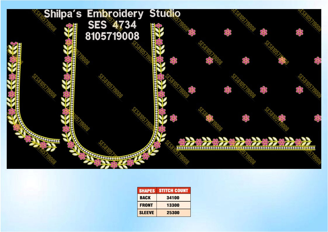 Embroidery Designs 4701-4800 Series