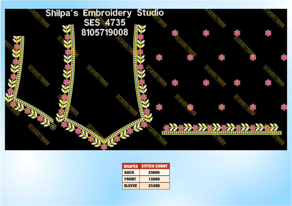 Embroidery Designs 4701-4800 Series