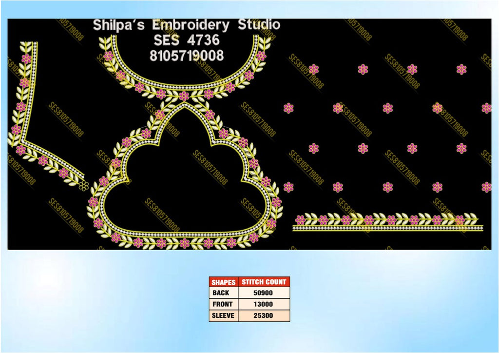 Embroidery Designs 4701-4800 Series