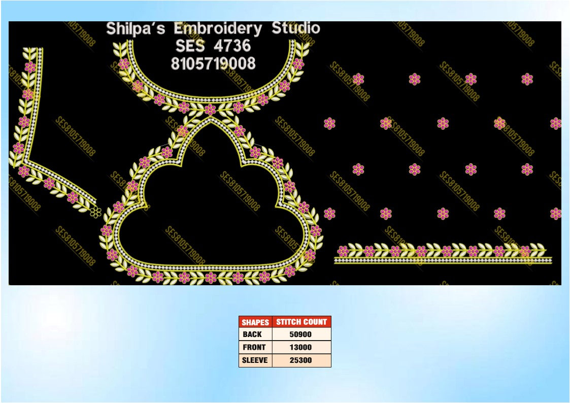 Embroidery Designs 4701-4800 Series
