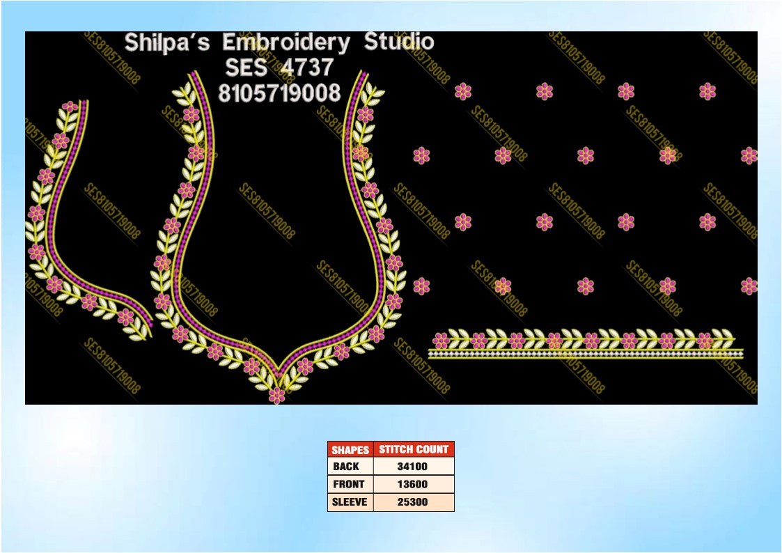 Embroidery Designs 4701-4800 Series