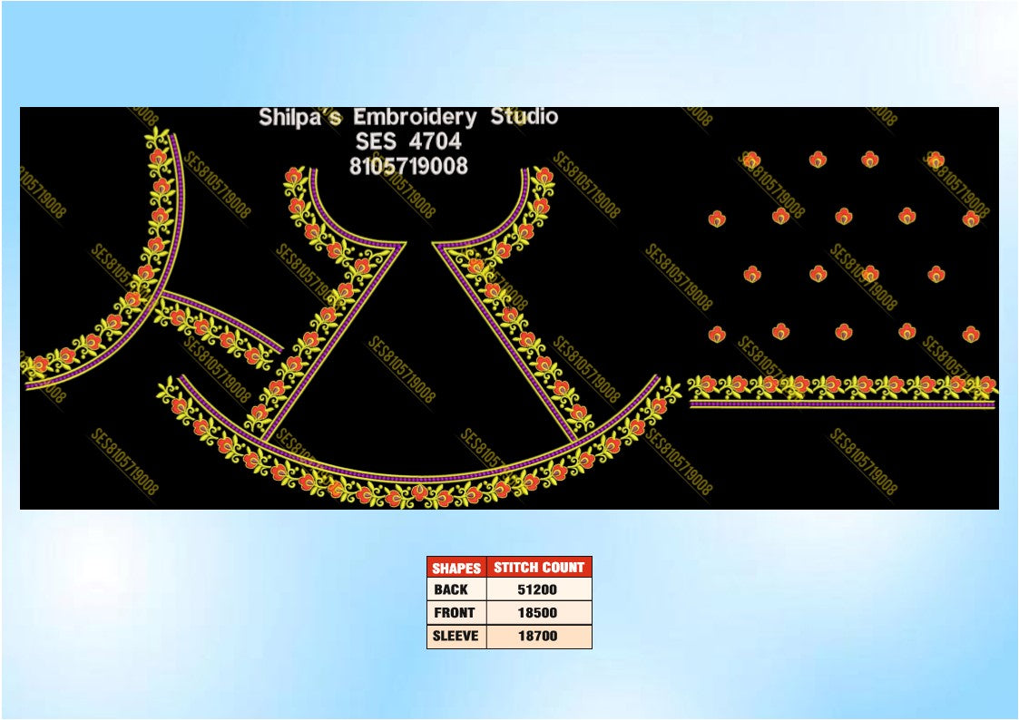 Embroidery Designs 4701-4800 Series