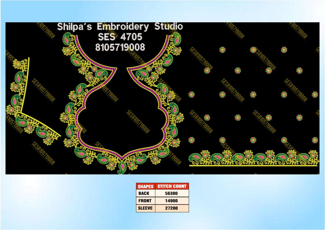 Embroidery Designs 4701-4800 Series