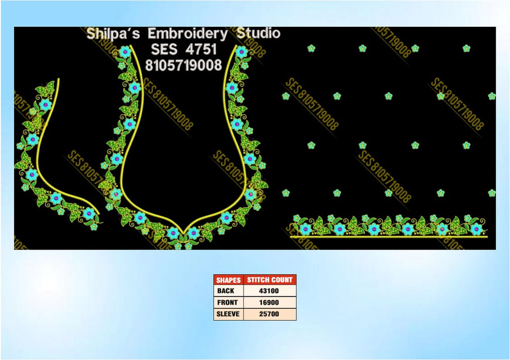 Embroidery Designs 4701-4800 Series