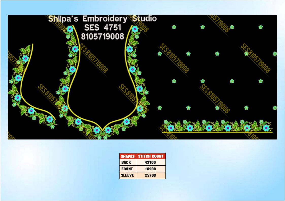Embroidery Designs 4701-4800 Series