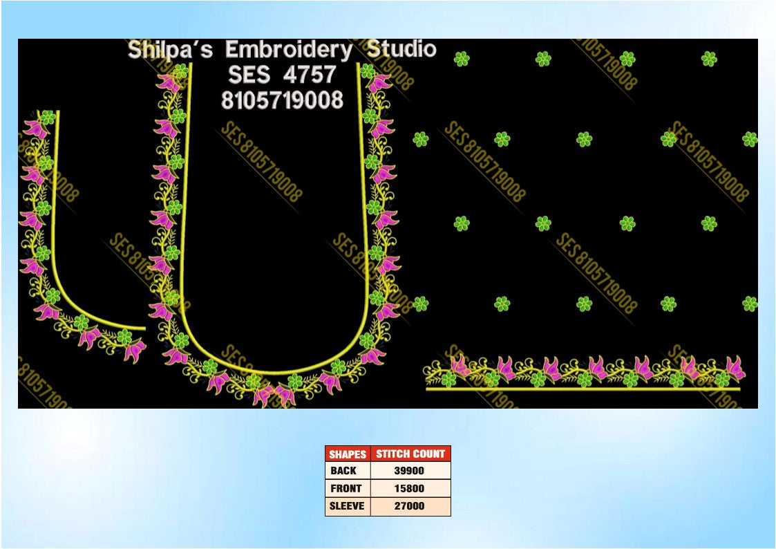 Embroidery Designs 4701-4800 Series