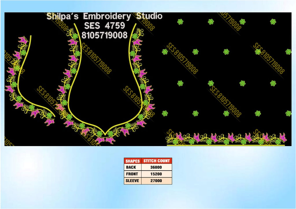 Embroidery Designs 4701-4800 Series